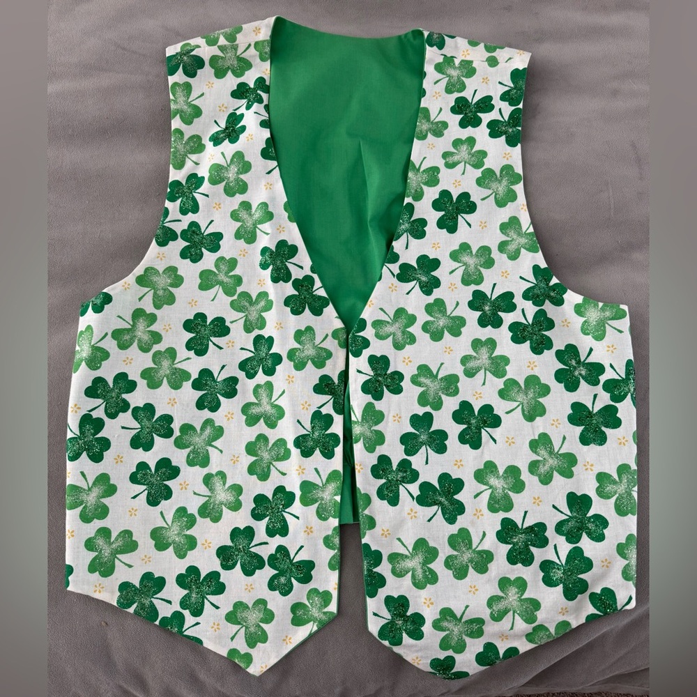 Women’s Medium. Hand made vest. One of a kind. Reversible. One available.